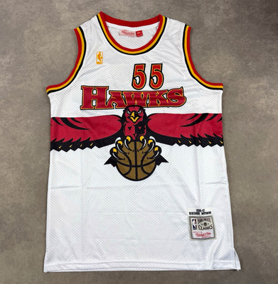 Mitchell & Ness Atlanta Hawks Mutombo #55 Hardwood Classics Trikot weiß 44 (L)