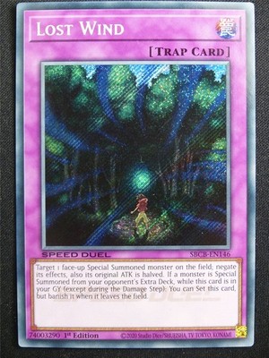 Verlorener Wind SBCB Secret Rare Speed Duel - 1. Auflage Yugioh Karte #4U2