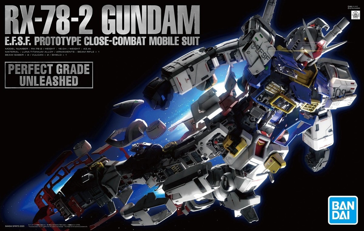 PGU RX-78-2 ガンダム PG UNLEASHED Bandai 2530615 1 60 Grade Unleashed RX-78-2 Gundam Plastic Model