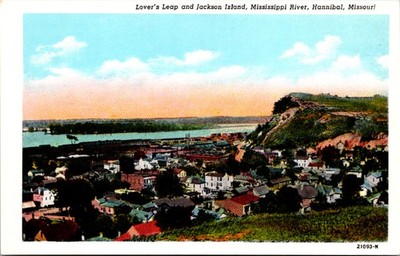 Hannibal, MO Lover's Leap & Jackson Island/Mississippi River/BEV/1961 -A146