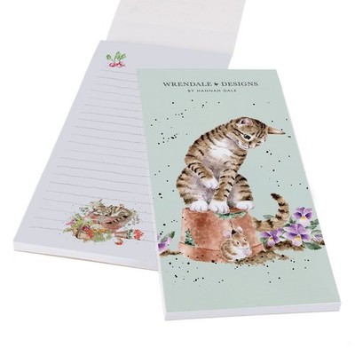 Wrendale Designs Cat Design Hide and Squeak Shopping List Pad Stationery Gift