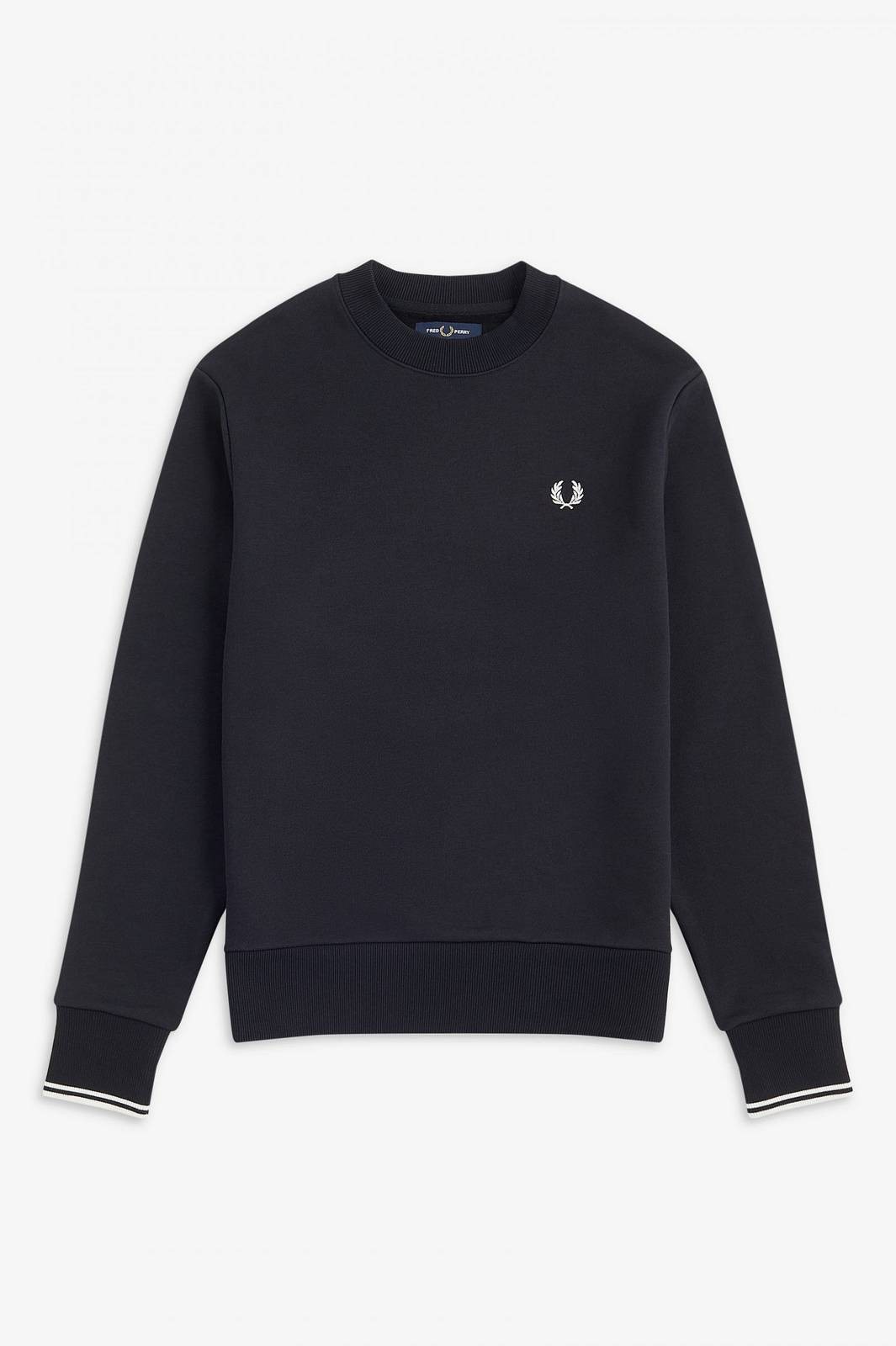 Fred Perry Sweatshirt Rundhals Baumwollmischung schwarz - Gre M Herrenbekleidung 26590₽
