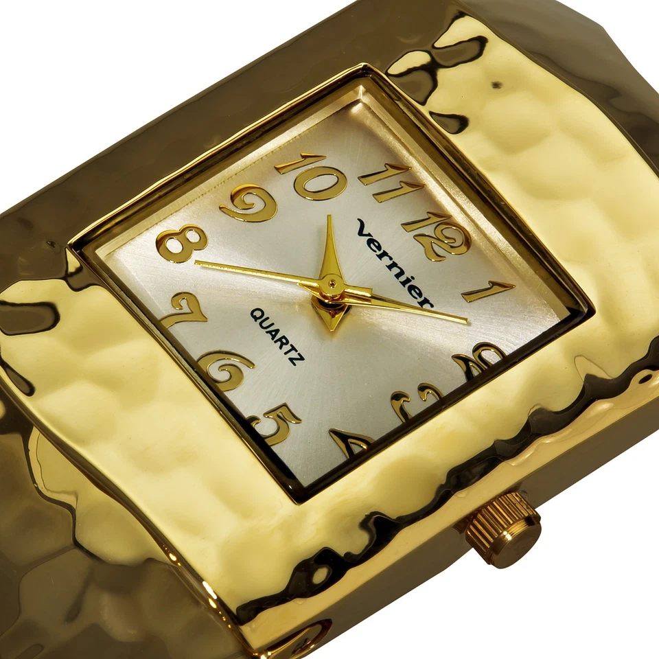 Reloj brazalete martillado Vernier para mujer Foto 2 de 4