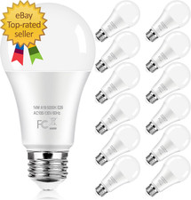 LED Light Bulbs 100 Watt Equivalent 1600 Lumens, A19 14W Super Bright Daylight W