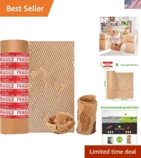 Eco-Conscious Packing Paper Roll 15" x 400' - Perfect for Moving & Gift Wrapping