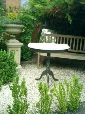 Vintage Antique French Provincial Half Circle Hall Table Other