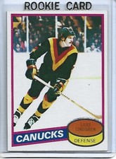 Lars Lindgren-Canucks-1980-81 Topps Hockey Rookie Card #177-SCRATCHED