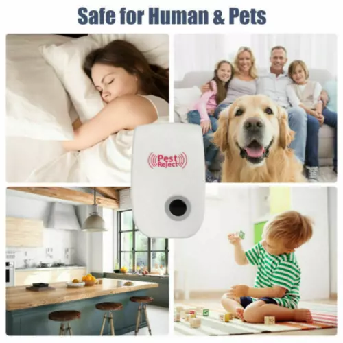 6 Pack Ultrasonic Pest Control Repeller Reject Rat Mouse Mice Spider UK Plug-in - Picture 5 of 13