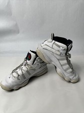 Nike Air Jordan 6 Anillos Pintura Confeti Salpicaduras Tenis 322992-100 Talla 10.5