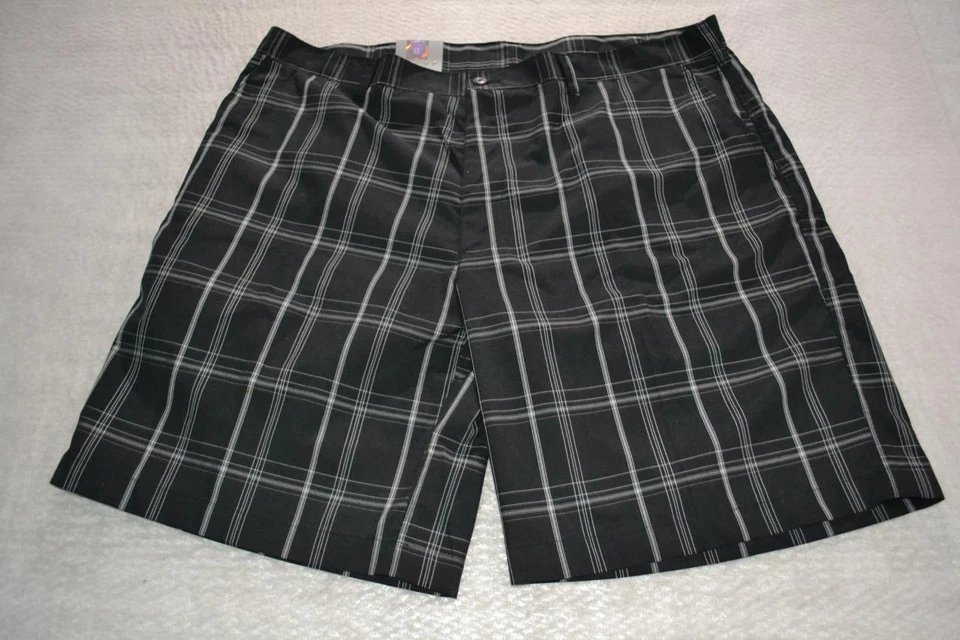Pantalones Cortos de Golf 44596-a Champions Tour Rendimiento Negros a Cuadros Talla 42 Adultos Hombres NUEVO Foto 2 de 4