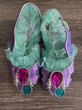 New Disney Store Ariel Deluxe Costume Dress Up Shoes Little Mermaid SZ 7/8 CUTE