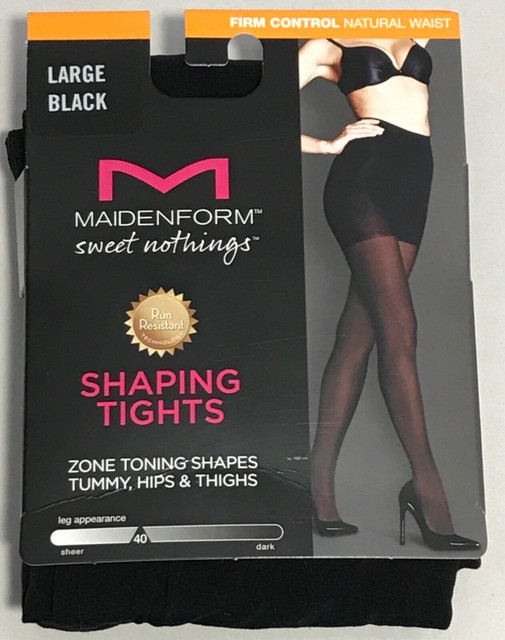 black shaping tights