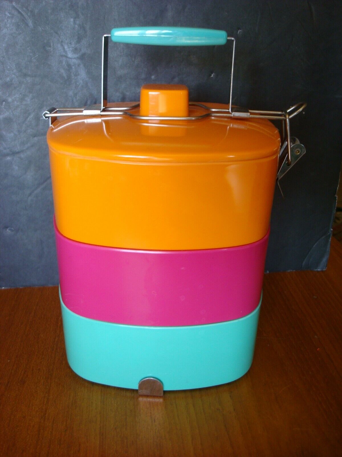 Vtg Bento Box Eco Lunchbox Tiffin Goldfish Brand Melamine 2 Tier W Carrier For Sale Ebay