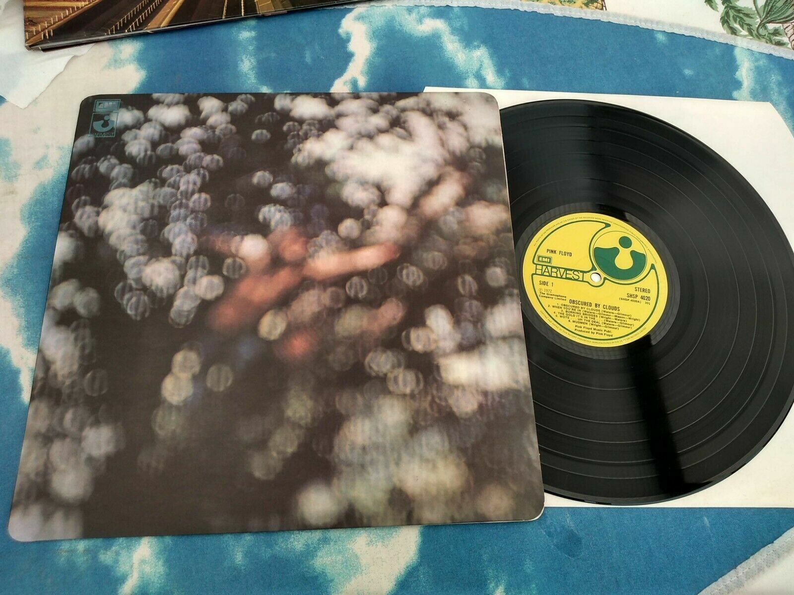 PINK FLOYD Obscured By Clouds LP 1972 UK HARVEST NM