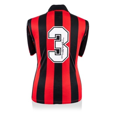 Paolo Maldini Framed 1994 Signed Back AC Milan #3 Home Jersey