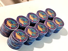 Lot 100 EL TROPICAL  $25 Casino PURPLE Chip CONDADO SAN JUAN Puerto Rico Seconds — photo 2