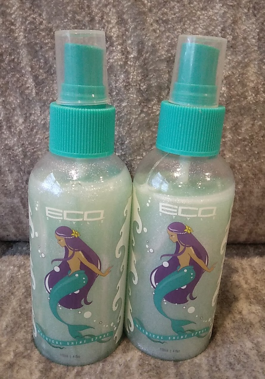 2 Pack Eco-Friendly Mythical Siren Shimmer Shine Hair Spray 4 oz Unisex Glow Boost