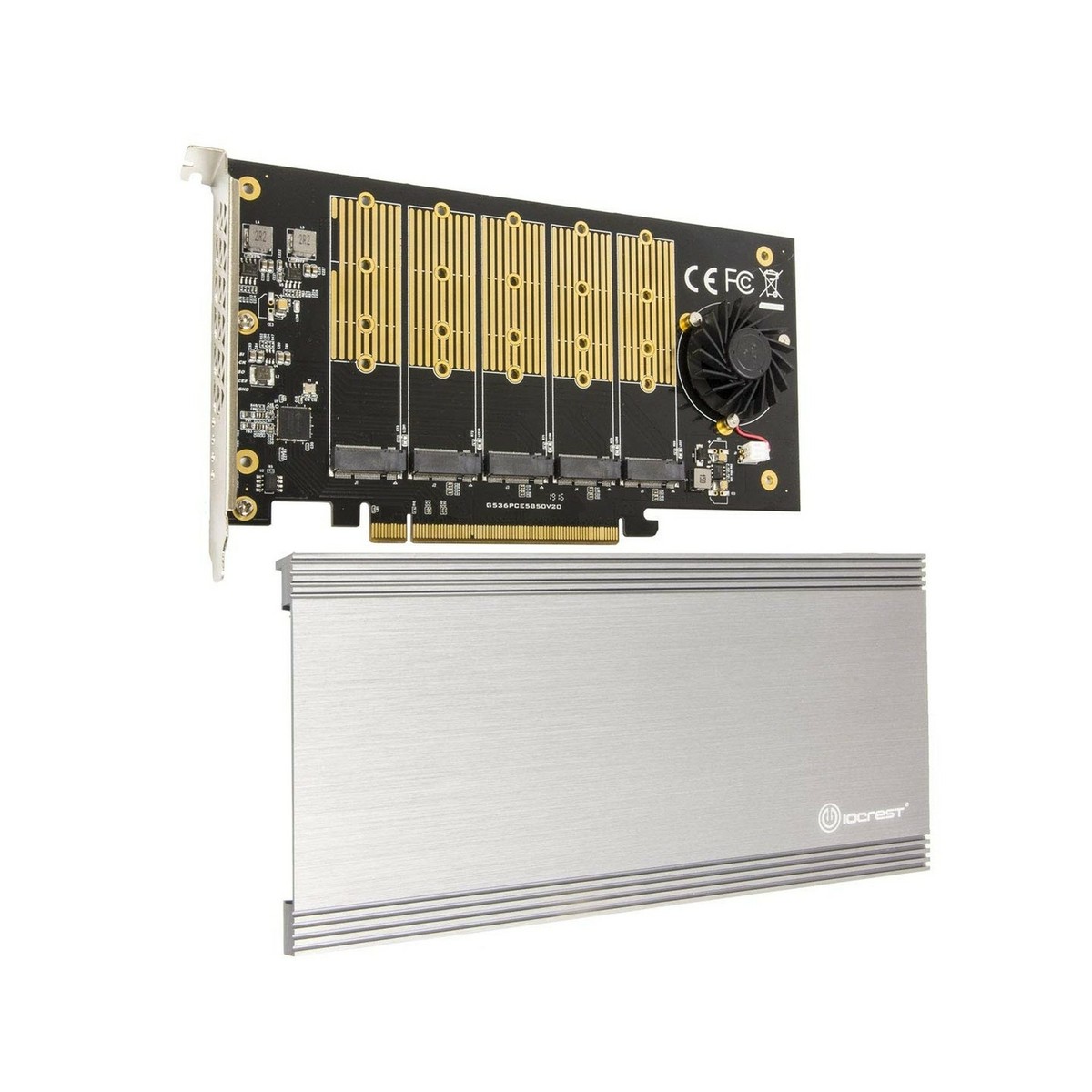 5 Slot M.2 B-Key SATA Base SSD PCI-e 3.0 x2 Bandwidth Expansion