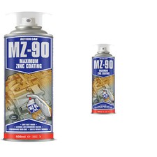 Pack Of 2 Action Can MZ-90 Matt Finish Cold Zinc Galvanising Spray Paint 500ml