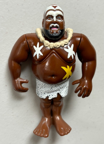WWF Hasbro Kamala Loose 1993 Yellow Card Series Vi...