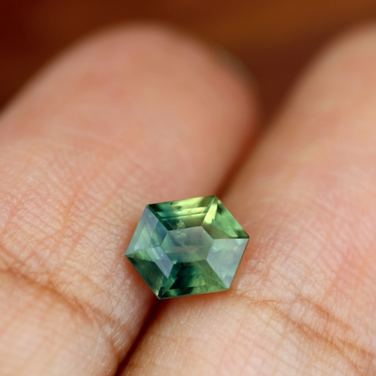 RARE !! SAPHIR VERT BLEU D'AUSTRALIE : 6 mm x 5 mm ★★ p446