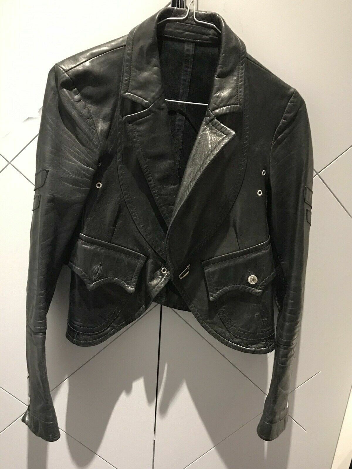 Authentic DSQUARED Leather Blazer mod.72PG001 siz… - image 10
