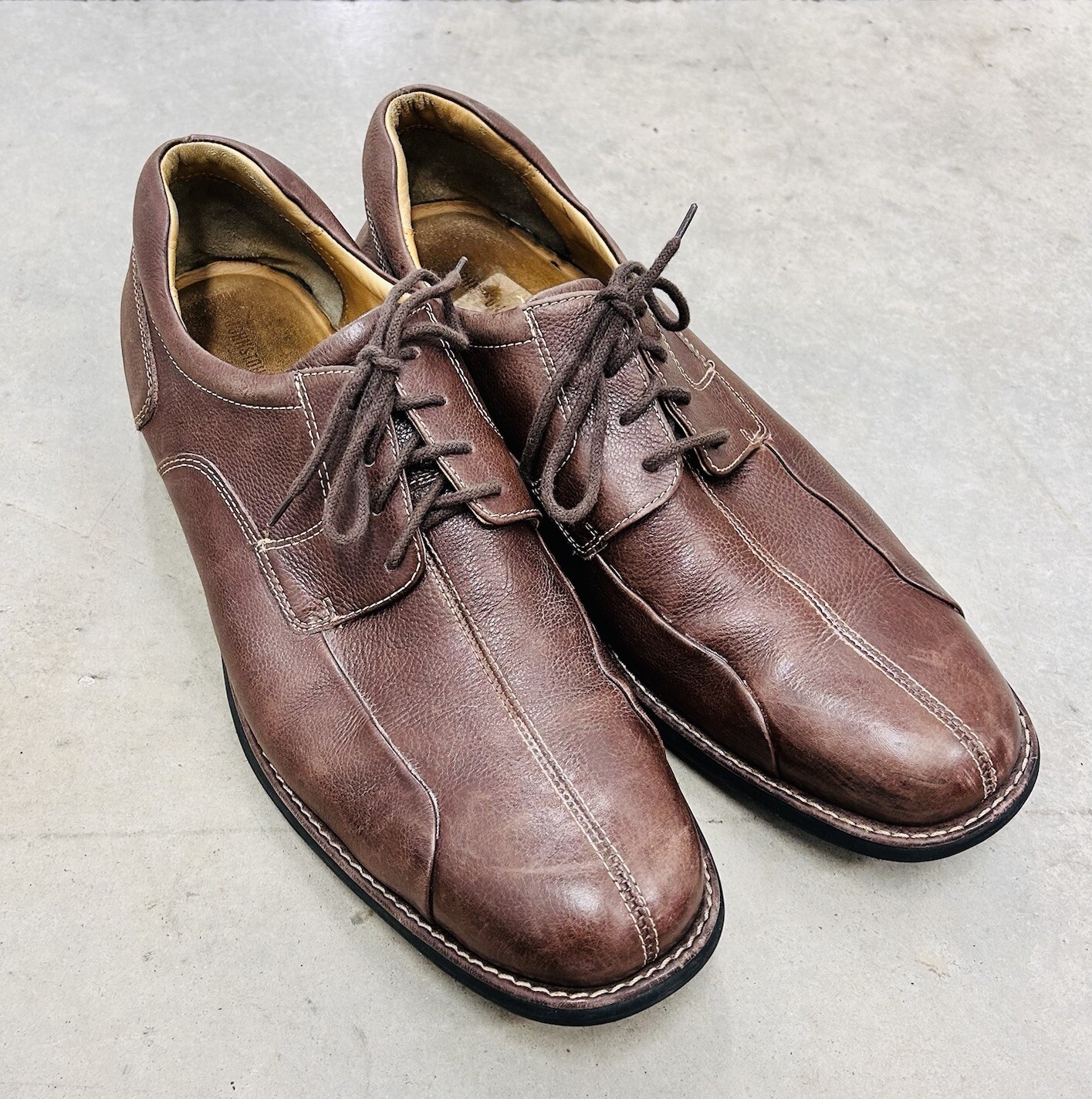 SAOLA Scarpe Oxford Johnston & Murphy in pelle con lacci marroni 20 7223 da uomo taglia 14 M