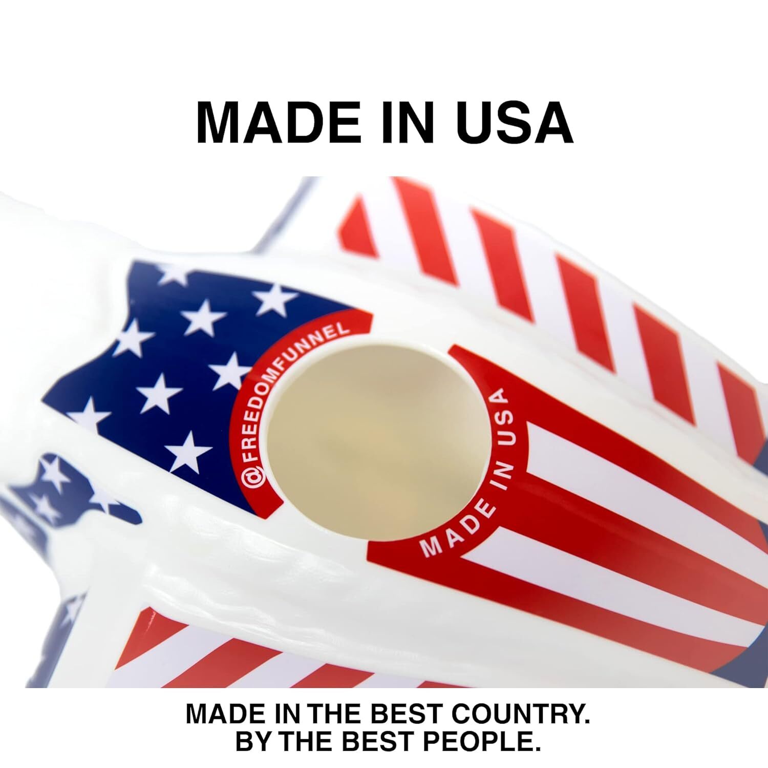 American Patriotic Eagle Beer Bong Made in USA College Red White Blue