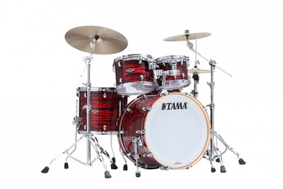 TAMA WBR42S-ROY StarclassicDuracover Wrap Shell Kit 4 teilig - Red Oyster/Chrom