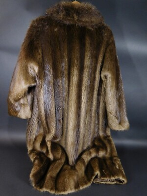 Vintage Mob Wife unsheared Beaver Fur Coat Wrubel & Kozin The Fur