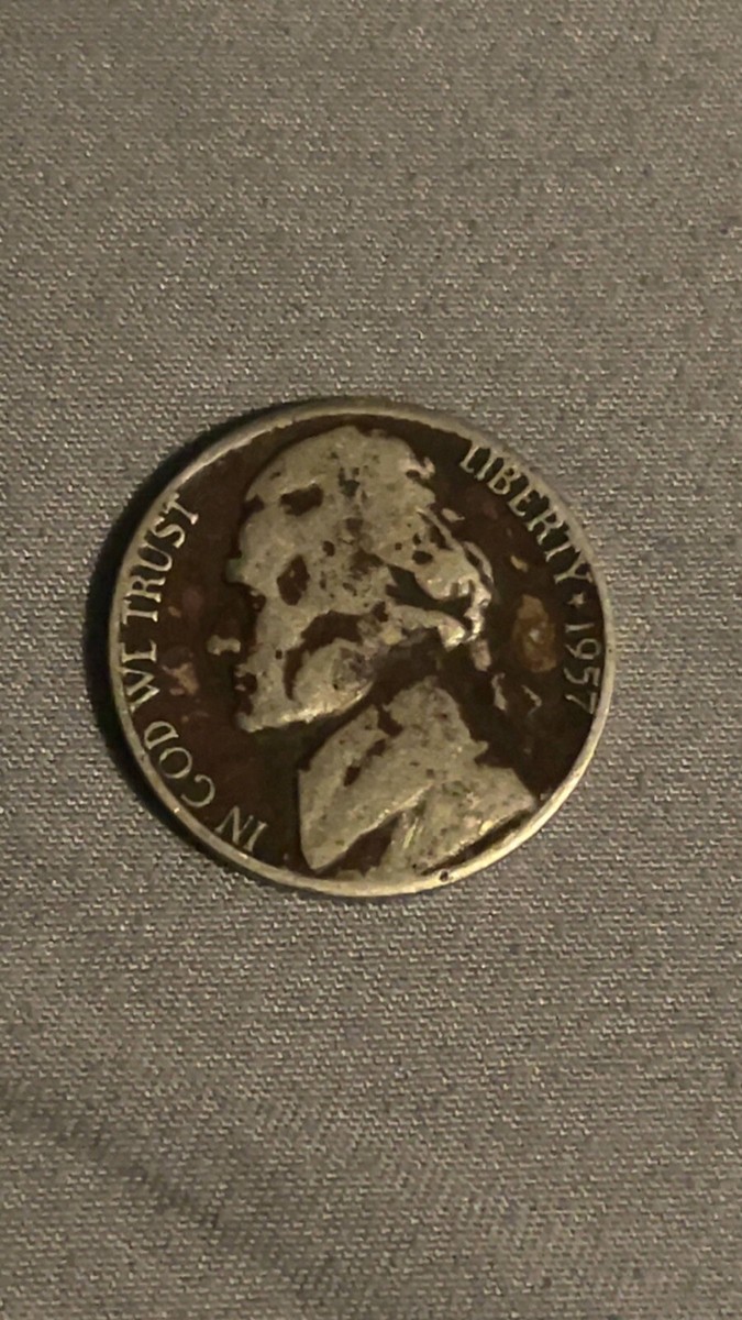 1957 D Jefferson Nickel Error Reverse Mint Mark D over D over S | eBay