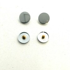 Mirror Screw Caps - Choice of Dome or Disc Caps in Brass, Chrome & Satin Finish