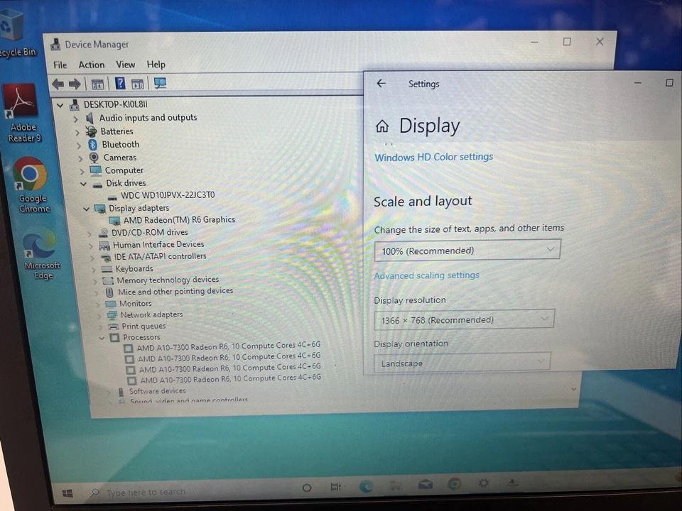 Acer Aspire E5-551-T5SN 15.6" AMD A10 7300 Radeon 1.9GHz 8GB 1TB HD DVD BT Win10 - Image 4 of 4