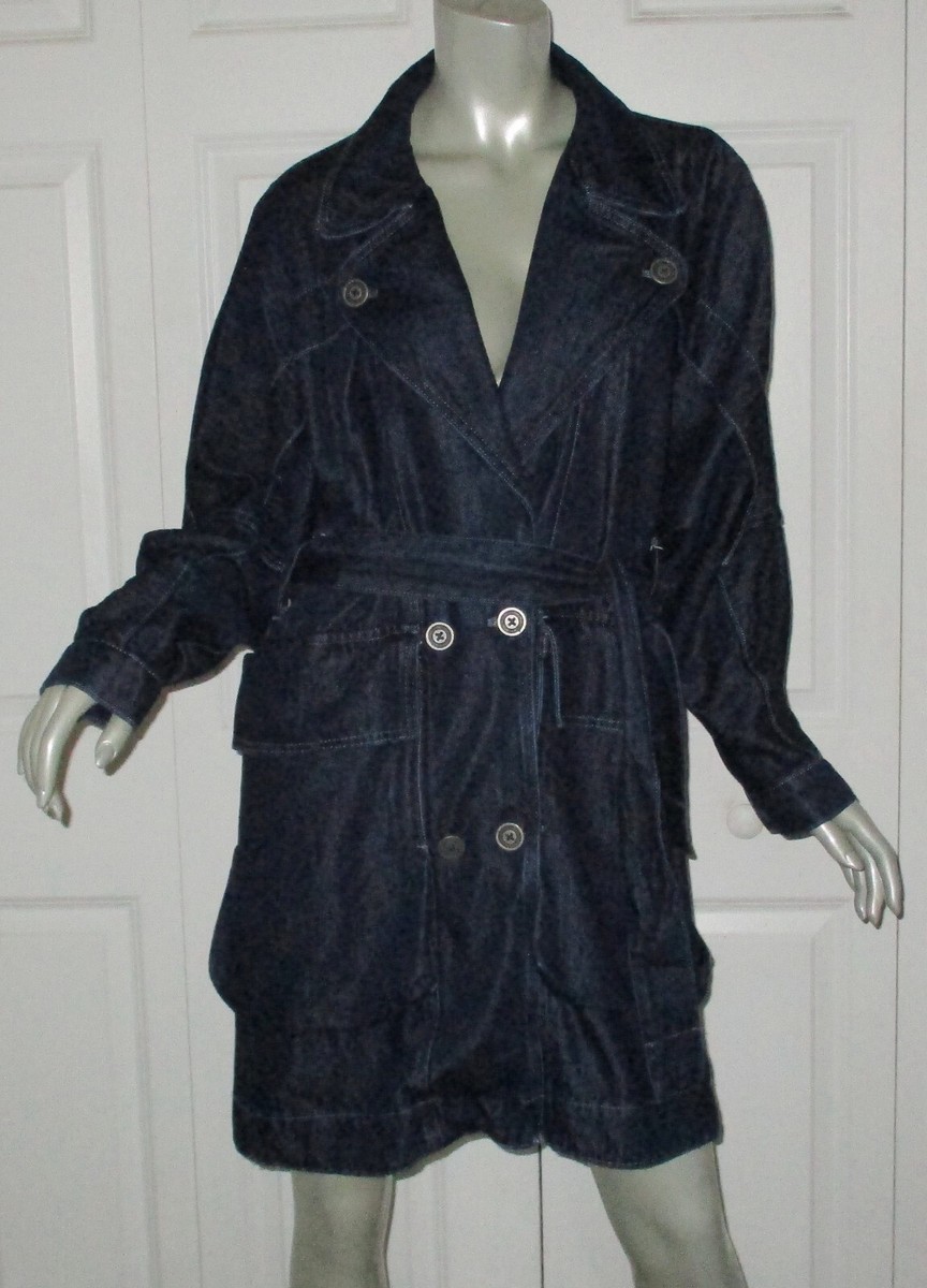 PILCRO Anthropologie Denim Belted Blazer Dress Size Medium | eBay