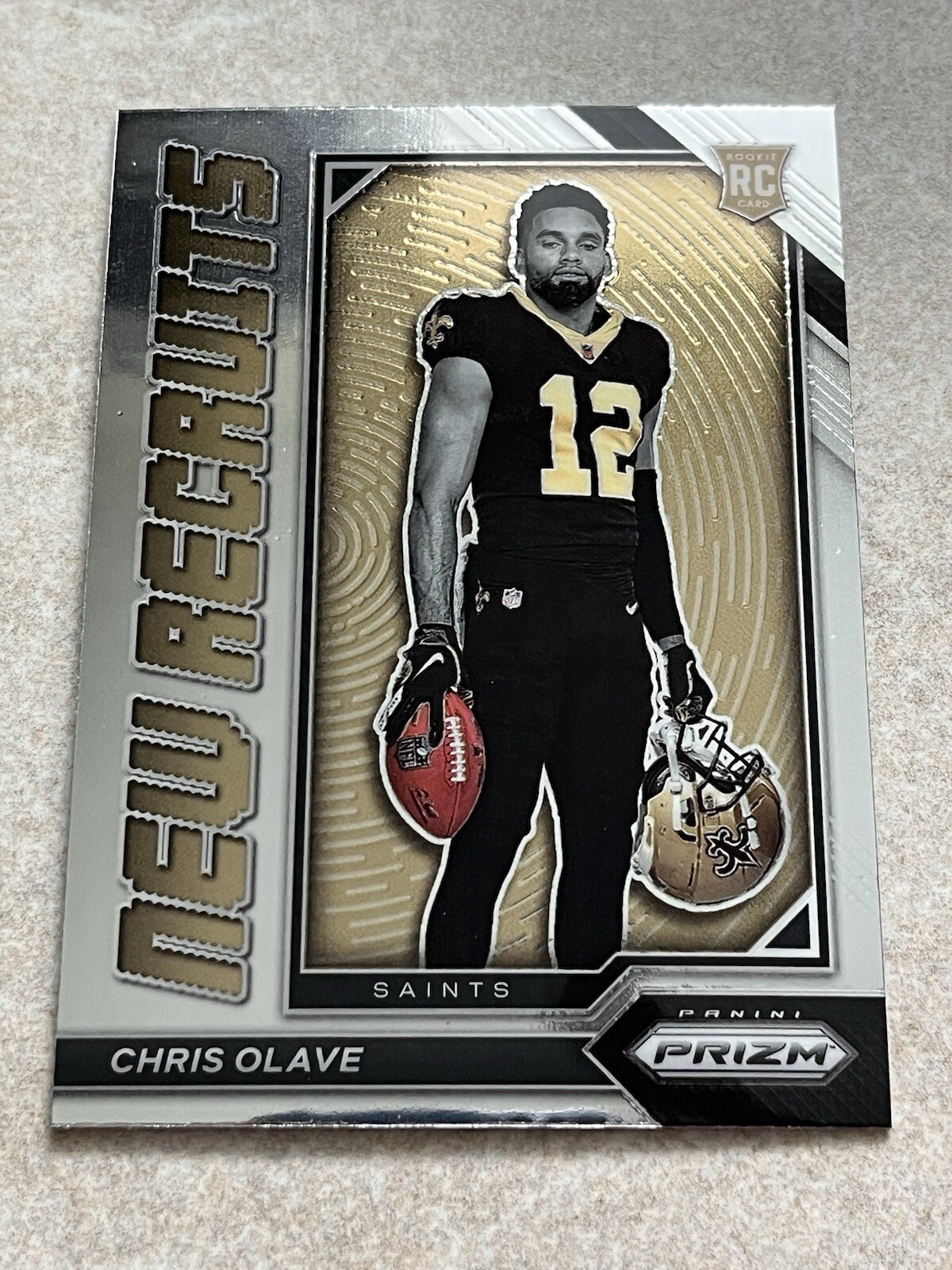 2022 Panini Prizm New Recruits Silver Prizm #NR-6 Chris Olave RC NFL Saints