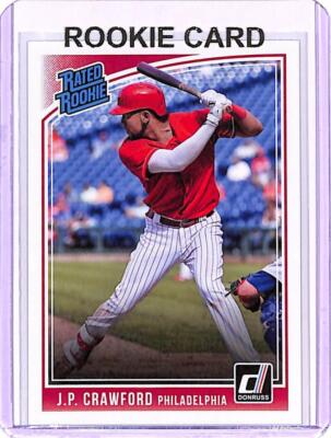 2018 Donruss Blank Back #44 J.P. Crawford Philadelphia Phillies Baseball Card RC