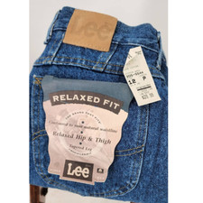 New Vintage Deadstock Lee Womens Jeans Relaxed Fit Tapered Leg Mom Jeans 12 P