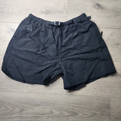 Nike ACG Woven Belted Trail Shorts Black Mens Size XL CU8891