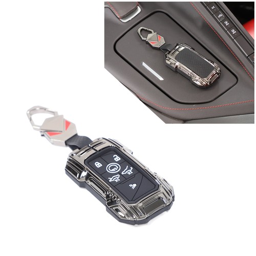 Zin Alloy Key Fob case Cover Frame Trim Fits Coupe Corvette C8 2020-2026 - Picture 8 of 14
