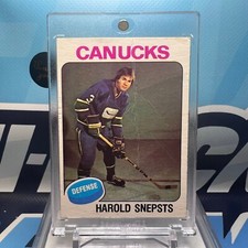 1975-76 O-Pee-Chee #396, HAROLD SNEPSTS RC 🔥🔥🔥 Vintage Rookie Card