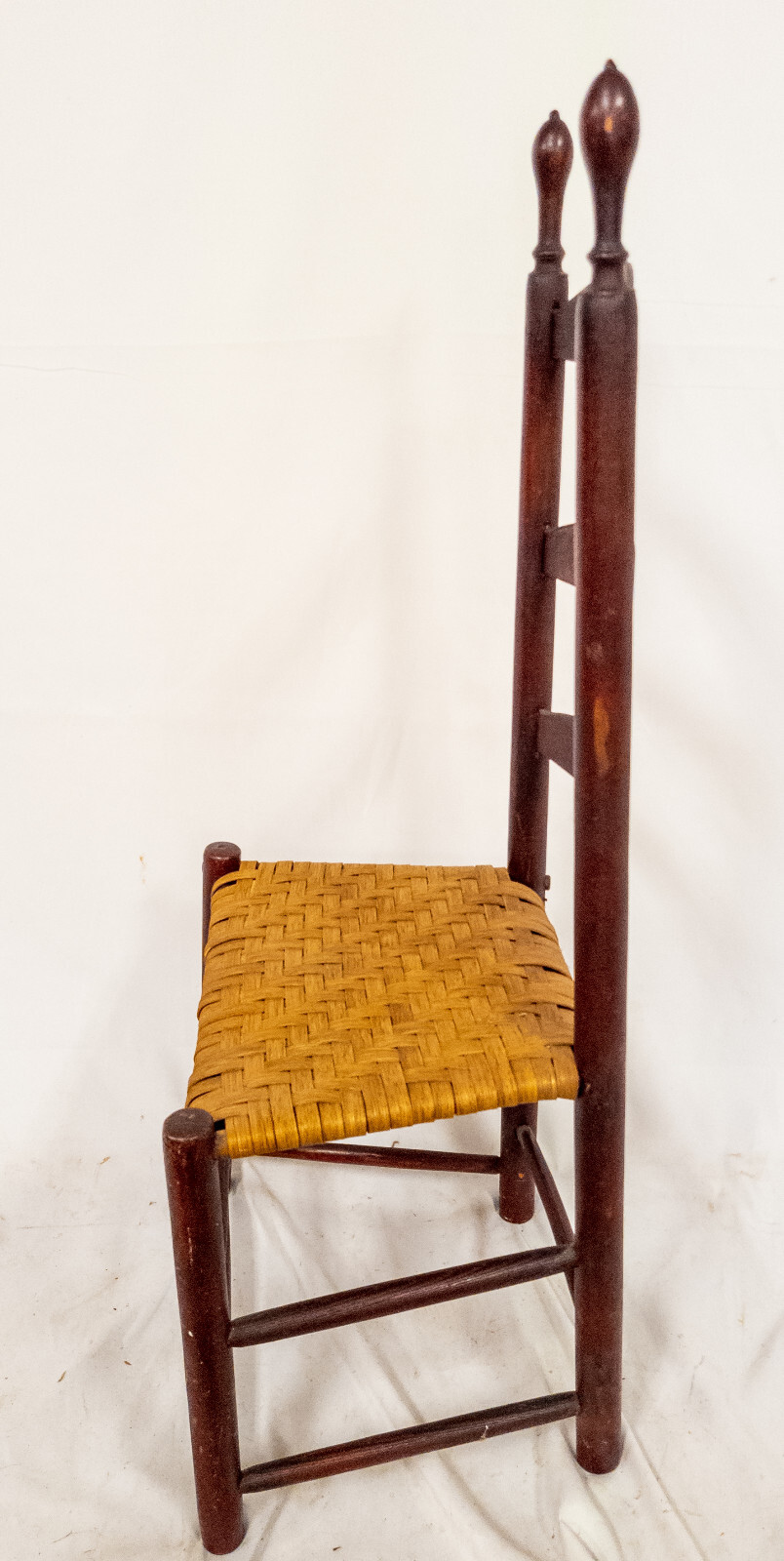 Antique American Primitive Red Painted Ladder Back Chair eBay