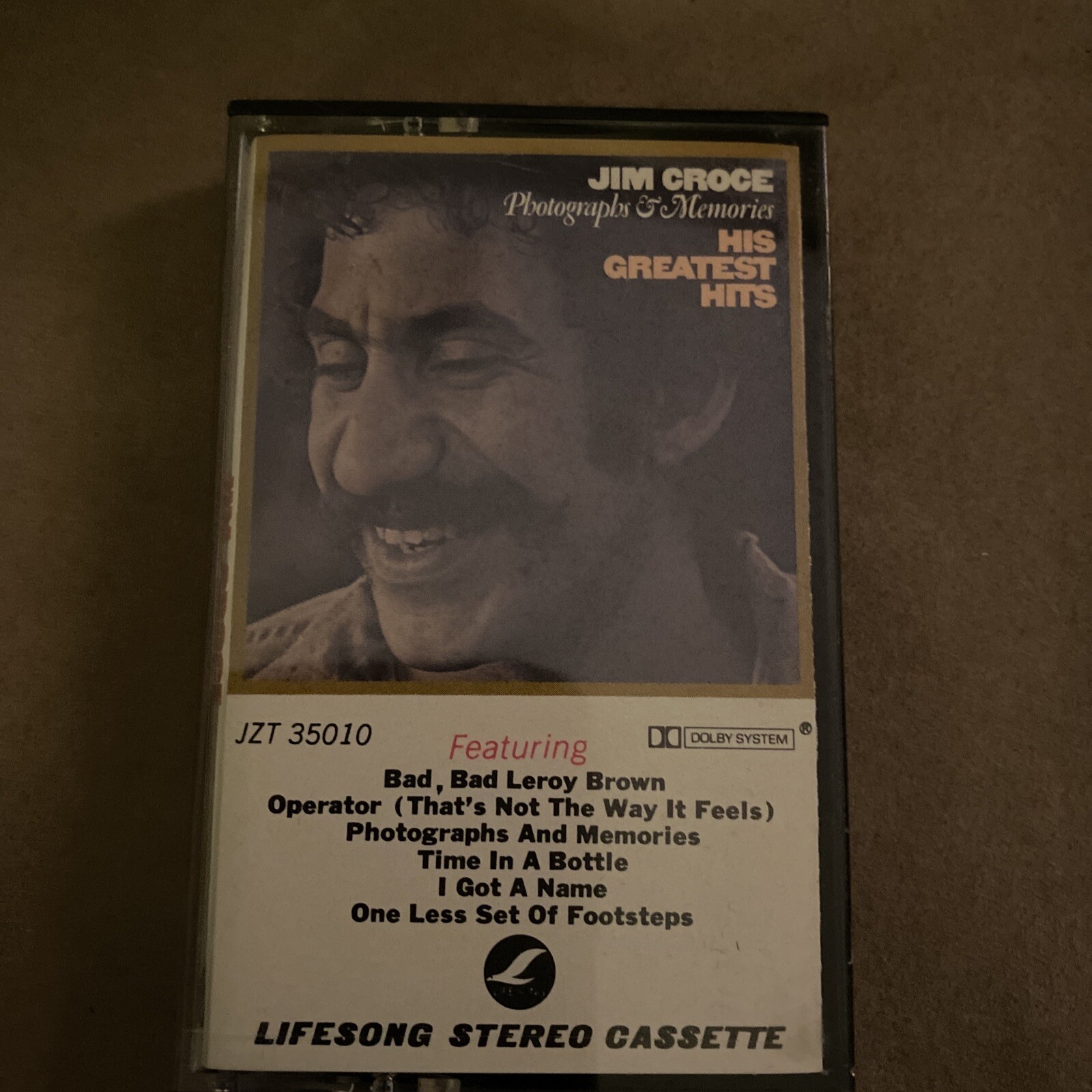 JIM CROCE Photographs And Memories His Greatest Hits (1974 CASSETTE
