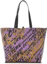 Versace Jeans Couture Reversible Lilac 2023 Tote 12" X 5.5" X 12" With Logo