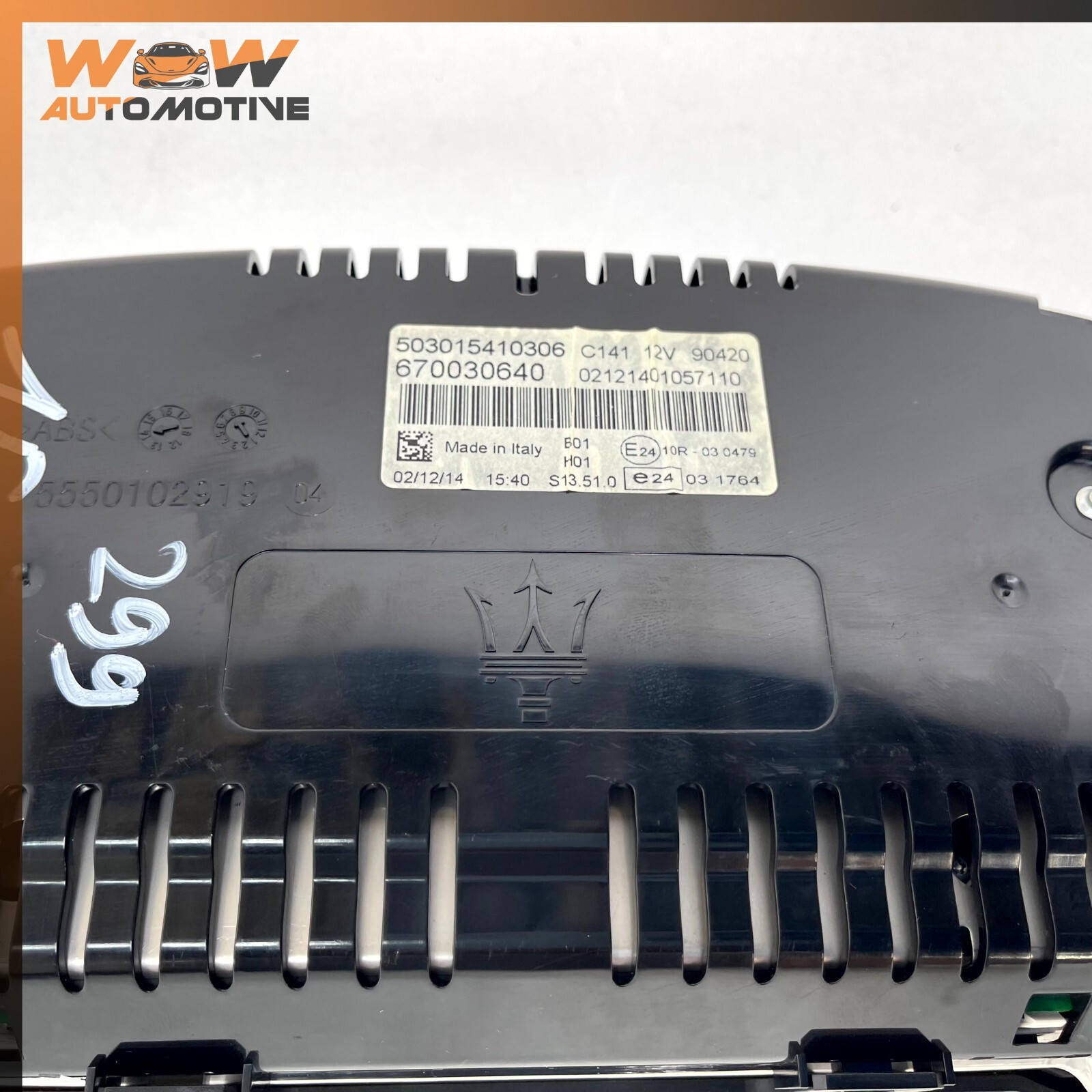 14-16 MASERATI GHIBLI SPEEDOMETER CLUSTER OEM