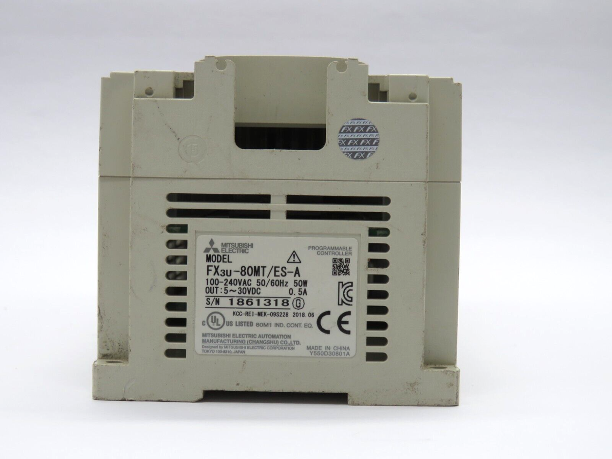 Mitsubishi FX3U-80MT/ES Programmable Controller PLC 100 Mitsubishi FX3U-80MT/ES Programmable Controller PLC 100