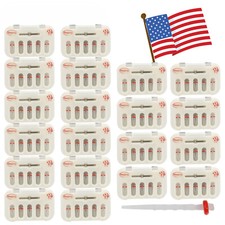 5-20 Packs Dental Fiber Post Screw Thread Quartz Resin + Drills High-intensity