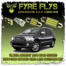 White LED interior lights package kit for 2004-2010 QX56 17 pcs 3014 series SMD