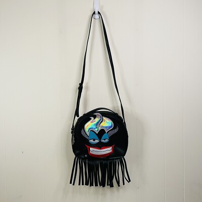HTF DANIELLE NICOLE DISNEY HOLOGRAPHIC URSULA FRINGE CROSSBODY BAG