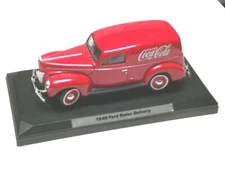 Ultra Rare Motor City Classics 1940 Red Coca-Cola Ford Sedan Delivery 1/24  Kc