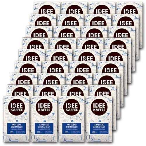 Idee Kaffee 36x500 Gr. gemahlener Kaffee, Preis ist inklusive Kaffeesteuer